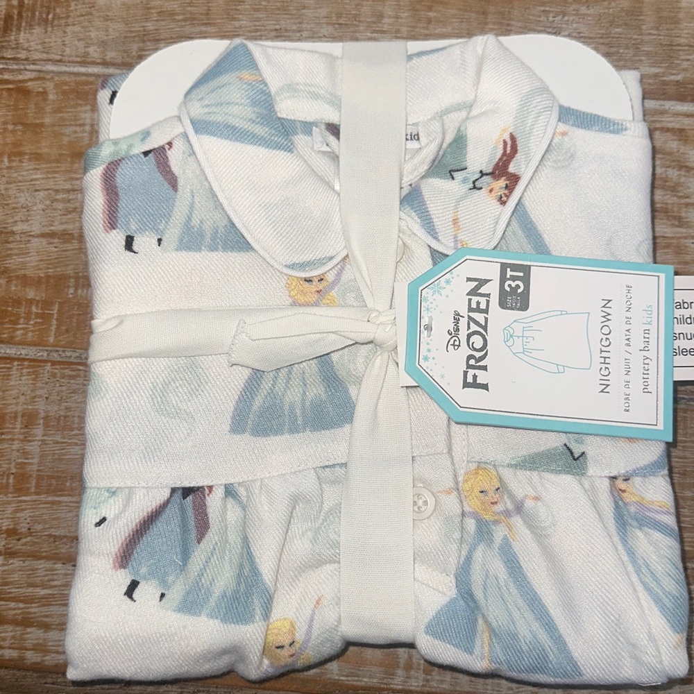 Pottery Barn Kids Frozen Nightgown - Blue and White